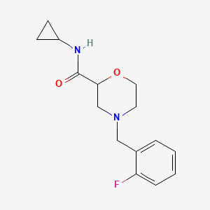 N-cyclopropyl-4-[(2-fluorophenyl)methyl]morpholine-2-carboxamide