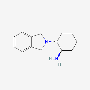 molecular formula C14H20N2 B1511995 环己胺，2-（1,3-二氢-2H-异吲哚-2-基）-，（1R，2R）- CAS No. 620960-38-5