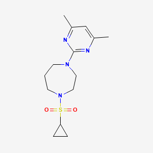 1-(Cyclopropanesulfonyl)-4-(4,6-dimethylpyrimidin-2-yl)-1,4-diazepane