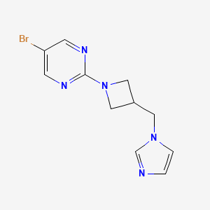 5-bromo-2-{3-[(1H-imidazol-1-yl)methyl]azetidin-1-yl}pyrimidine