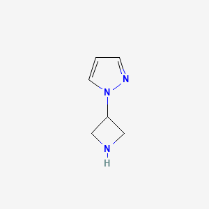 molecular formula C6H9N3 B1511996 1-(氮杂环丁-3-基)-1H-吡唑 CAS No. 1107627-16-6