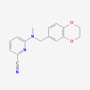 6-{[(2,3-Dihydro-1,4-benzodioxin-6-yl)methyl](methyl)amino}pyridine-2-carbonitrile