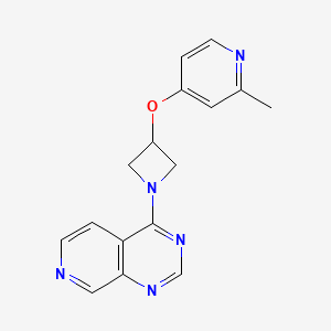 2-Methyl-4-[(1-{pyrido[3,4-d]pyrimidin-4-yl}azetidin-3-yl)oxy]pyridine