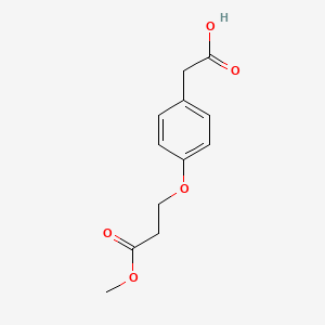 2-(4-(3-Methoxy-3-oxopropoxy)phenyl)acetic acid