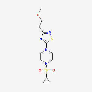 1-(Cyclopropanesulfonyl)-4-[3-(2-methoxyethyl)-1,2,4-thiadiazol-5-yl]piperazine