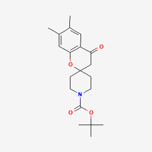 tert-Butyl 6,7-dimethyl-4-oxospiro[chroman-2,4'-piperidine]-1'-carboxylate