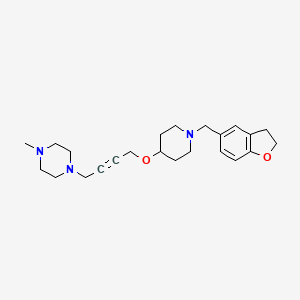 1-[4-({1-[(2,3-Dihydro-1-benzofuran-5-yl)methyl]piperidin-4-yl}oxy)but-2-yn-1-yl]-4-methylpiperazine