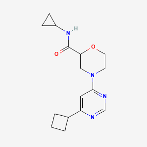 4-(6-cyclobutylpyrimidin-4-yl)-N-cyclopropylmorpholine-2-carboxamide