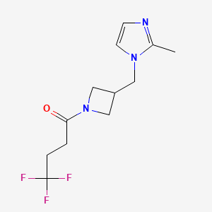 4,4,4-trifluoro-1-{3-[(2-methyl-1H-imidazol-1-yl)methyl]azetidin-1-yl}butan-1-one