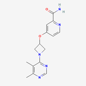 4-{[1-(5,6-Dimethylpyrimidin-4-yl)azetidin-3-yl]oxy}pyridine-2-carboxamide