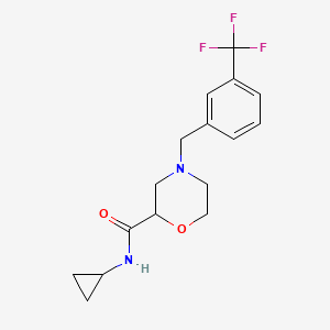 N-cyclopropyl-4-{[3-(trifluoromethyl)phenyl]methyl}morpholine-2-carboxamide