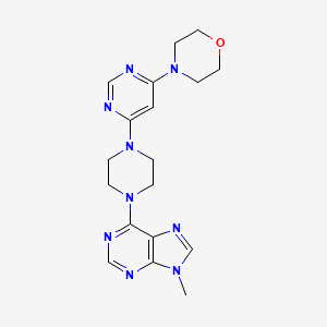 9-methyl-6-{4-[6-(morpholin-4-yl)pyrimidin-4-yl]piperazin-1-yl}-9H-purine