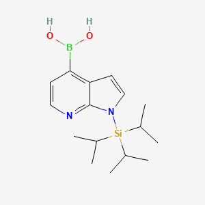 molecular formula C16H27BN2O2Si B1512019 1-(triisopropylsilyl)-1H-pyrrolo[2,3-b]pyridin-4-ylboronic acid 