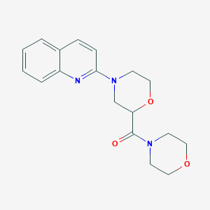 2-[2-(Morpholine-4-carbonyl)morpholin-4-yl]quinoline