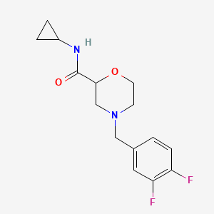 N-cyclopropyl-4-[(3,4-difluorophenyl)methyl]morpholine-2-carboxamide