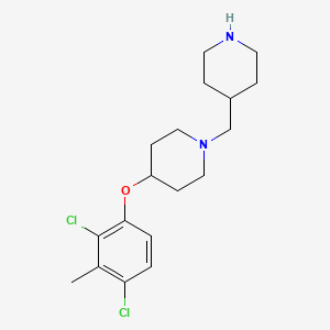 molecular formula C18H26Cl2N2O B1512026 4-(2,4-Dichloro-3-methylphenoxy)-1-piperidin-4-ylmethyl-piperidine 