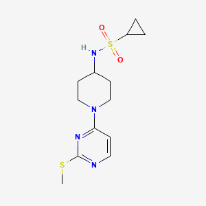 N-{1-[2-(methylsulfanyl)pyrimidin-4-yl]piperidin-4-yl}cyclopropanesulfonamide