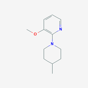 molecular formula C12H18N2O B15120308 3-Methoxy-2-(4-methylpiperidin-1-yl)pyridine 