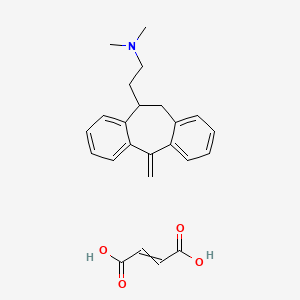 molecular formula C24H27NO4 B1512032 10,11-Dihydro-N,N-dimethyl-5-methylene-5H-dibenzo[a,d]cycloheptene-10-ethanamine maleate (1:1) CAS No. 42834-51-5