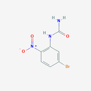 molecular formula C7H6BrN3O3 B15120320 (5-Bromo-2-nitrophenyl)urea 