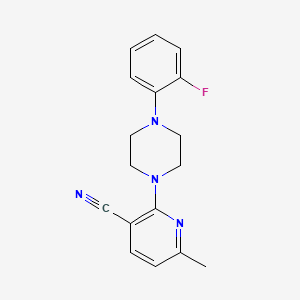 2-[4-(2-Fluorophenyl)piperazin-1-yl]-6-methylpyridine-3-carbonitrile