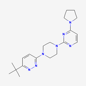 2-[4-(6-Tert-butylpyridazin-3-yl)piperazin-1-yl]-4-(pyrrolidin-1-yl)pyrimidine