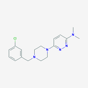 6-{4-[(3-chlorophenyl)methyl]piperazin-1-yl}-N,N-dimethylpyridazin-3-amine