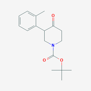 molecular formula C17H23NO3 B1512039 Tert-butyl 3-(2-methylphenyl)-4-oxopiperidine-1-carboxylate 