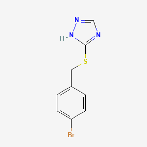 5-[(4-bromophenyl)methylsulfanyl]-1H-1,2,4-triazole