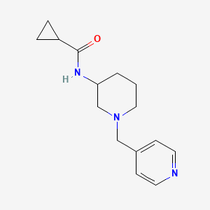 N-{1-[(pyridin-4-yl)methyl]piperidin-3-yl}cyclopropanecarboxamide