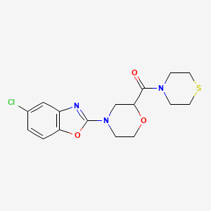 5-Chloro-2-[2-(thiomorpholine-4-carbonyl)morpholin-4-yl]-1,3-benzoxazole