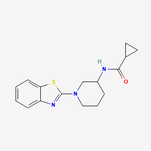 N-[1-(1,3-benzothiazol-2-yl)piperidin-3-yl]cyclopropanecarboxamide