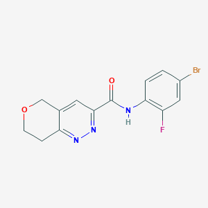 N-(4-bromo-2-fluorophenyl)-5H,7H,8H-pyrano[4,3-c]pyridazine-3-carboxamide