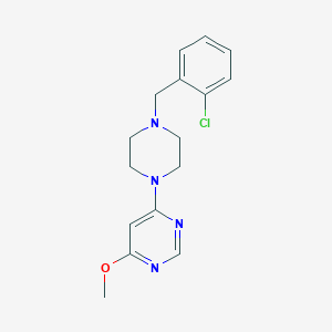 4-{4-[(2-Chlorophenyl)methyl]piperazin-1-yl}-6-methoxypyrimidine