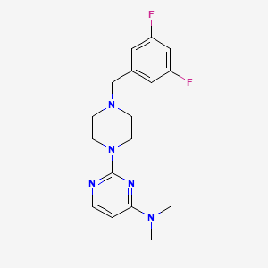 2-{4-[(3,5-difluorophenyl)methyl]piperazin-1-yl}-N,N-dimethylpyrimidin-4-amine