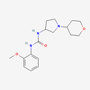 1-(2-Methoxyphenyl)-3-[1-(oxan-4-yl)pyrrolidin-3-yl]urea