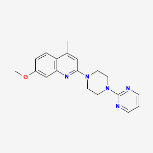 7-Methoxy-4-methyl-2-[4-(pyrimidin-2-yl)piperazin-1-yl]quinoline