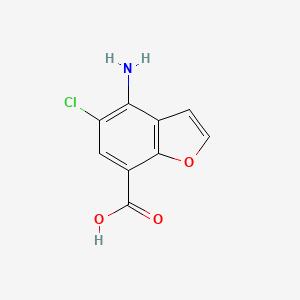 7-Benzofurancarboxylic acid, 4-amino-5-chloro-