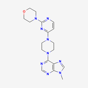 9-methyl-6-{4-[2-(morpholin-4-yl)pyrimidin-4-yl]piperazin-1-yl}-9H-purine