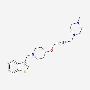 1-[4-({1-[(1-Benzothiophen-3-yl)methyl]piperidin-4-yl}oxy)but-2-yn-1-yl]-4-methylpiperazine