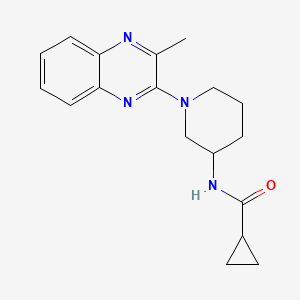 N-[1-(3-methylquinoxalin-2-yl)piperidin-3-yl]cyclopropanecarboxamide