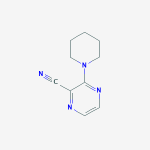 2-Pyrazinecarbonitrile, 3-(1-piperidinyl)-