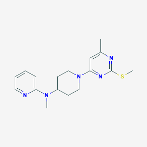 N-methyl-N-{1-[6-methyl-2-(methylsulfanyl)pyrimidin-4-yl]piperidin-4-yl}pyridin-2-amine