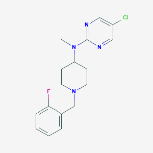 5-chloro-N-{1-[(2-fluorophenyl)methyl]piperidin-4-yl}-N-methylpyrimidin-2-amine