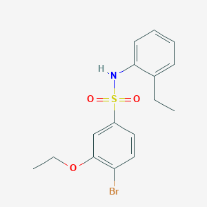 4-bromo-3-ethoxy-N-(2-ethylphenyl)benzene-1-sulfonamide