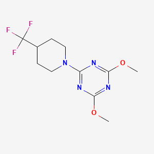 2,4-Dimethoxy-6-[4-(trifluoromethyl)piperidin-1-yl]-1,3,5-triazine