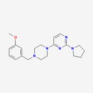 4-{4-[(3-Methoxyphenyl)methyl]piperazin-1-yl}-2-(pyrrolidin-1-yl)pyrimidine