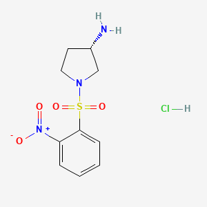(S)-1-(2-Nitro-benzenesulfonyl)-pyrrolidin-3-ylamine hydrochloride