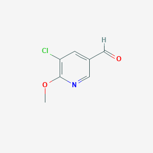 molecular formula C7H6ClNO2 B151208 5-氯-6-甲氧基烟酰醛 CAS No. 132865-44-2