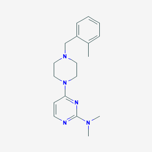 N,N-dimethyl-4-{4-[(2-methylphenyl)methyl]piperazin-1-yl}pyrimidin-2-amine